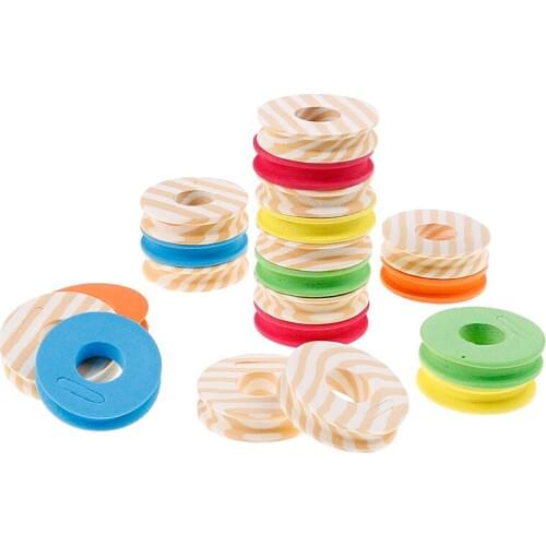 10Pcs Foam Winding Main Coil Board Plate Fishing Line Wire Rotating Dash Facing Fishing Tool Box New Fishing Spool Fishing Gear