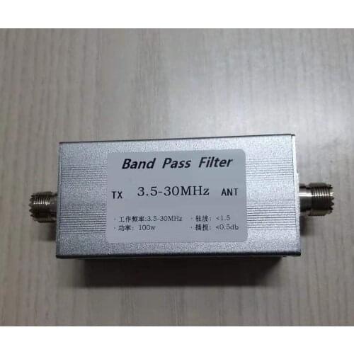 3.5-30MHz bandpass filter LC short wave communication suppression medium wave radio to reduce the bottom noise