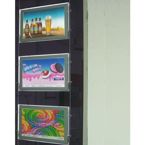 3unit/Column) A3 Double Sided LED Magnetic Panel Lightbox,Window Display Poster Holders for Hotel,Estate Agents,Restaurant