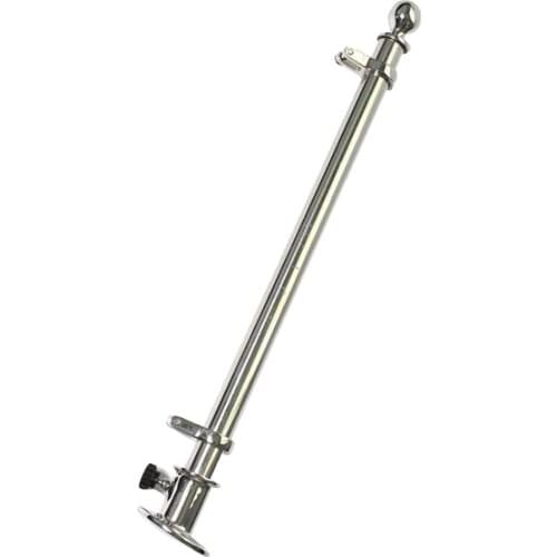 30'' Boat Marine Yacht 316 Grade Stainless Steel Polished Deck Flag Pole