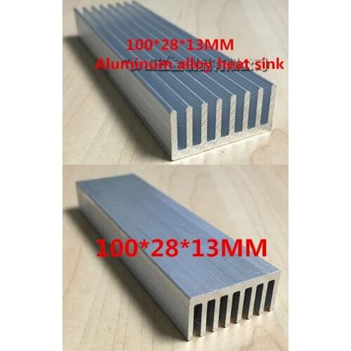 Fast Free Ship 5pcs Aluminum alloy heat sink 100*28*13MM Power amplifier heat sink strip LED radiator Aluminum plate
