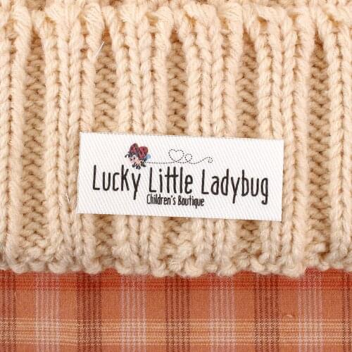 60 Personalized Labels, Garment Tags, Iron Tags, Ironing Labels, Personalized Name, Custom Design, Handsewn (TB2169)