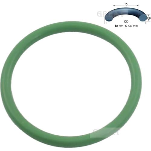 7X2 Oring 7mm ID X 2mm CS HNBR Hydrogenated Nitrile ShA 75 Green O-ring Oring Sealing O ring Rubber