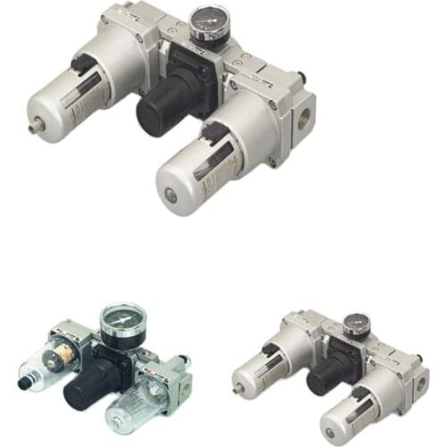 AC5000 3/4'' Pneumatic Air Source Treatment Units FRL Combination Compressed Aire Filter Regulator