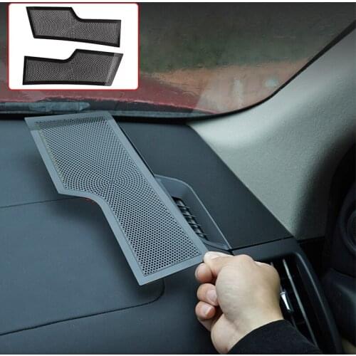 Aluminum Alloy Car Console Dashboard Sides Speaker Net Horn Cover,For Land Rover Freelander 2 2007-2015 Interior Modification