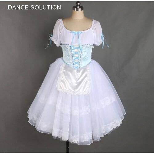 White Romantic Tutu Skirt for Girls and Women Puff Sleeve Professional Ballet Dance Tutu Costumes Adult Customized Tutus B21063