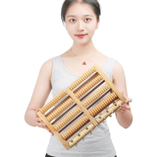 Wooden Foot Massager Roller Relieves Heel pain Wood Care Massage Reflexology Relax Relief Massager Acupoint Therapy Massager