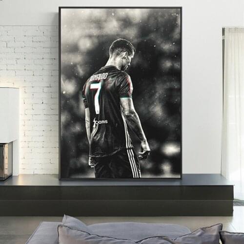 Football Sport Star Cristiano Ronaldo Retro Poster Prints Player Canvas Painting Room Wall Art Picture Home Decoration Cuadros