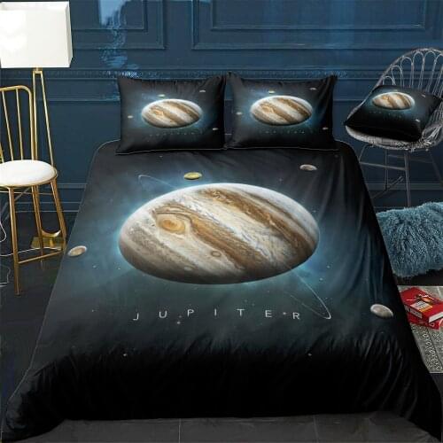 A Portrait Of The Solar System Jupiter Quilt Cover Pillowcase 3Piece Comforter Bedding Set With Pillow Case Duvet Cover