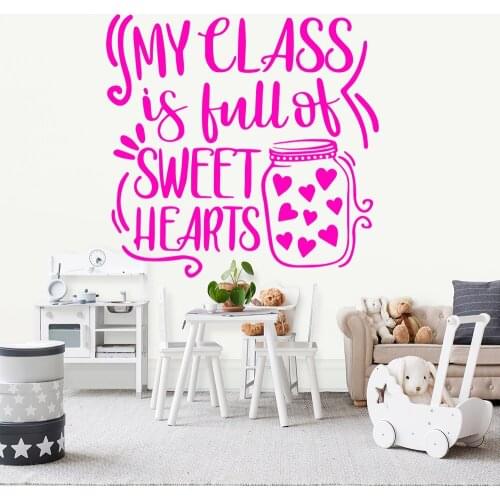 Beauty sweet hearts Wall Art Decal Decoration Fashion Sticker For Kids Rooms Home Decor Background Wall Art Decal Drop Shipping