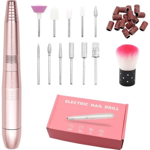 Electric Nail Drill Machine Set Nail Polish Remove Ceramic Miller Milling Manicure Cutters Nails Sander Pedicure Accesorios