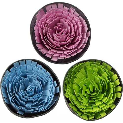 Pet Slow Feeder Mat Smell Pet Sniffing Feeding Mat Toy Cat Dog Food Dispenser Nose Training Blanket Snuffle Feeding Mat Carpet