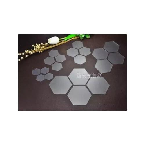10pcs plastic hexagon Patchwork Templates 22mm / 35mm / 40mm Handmade DIY tools Grandmother garden Hexagonal