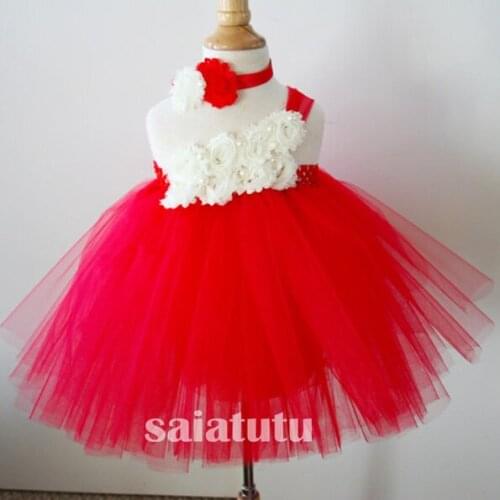 Girls petal Princess Tutu Dress T show off photo Kids princess girl Wedding TUTU Ball Gown Children Prom Birthday Party Dress