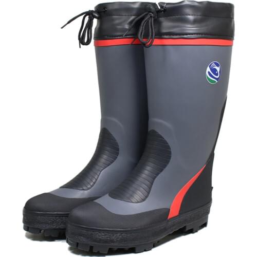 Fly Fishing Waders Upstream Shoes Rubber Sole High Ankle Anit-slip Waterproof Fish Boots Winter Warm Hiking Camping Men Women