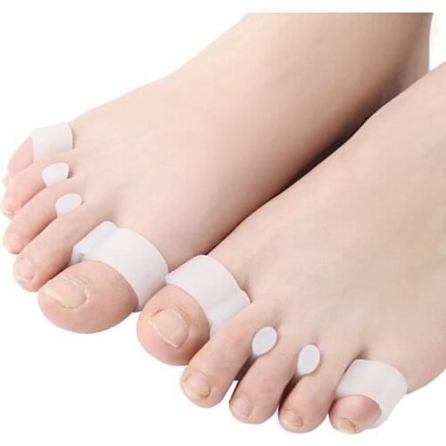 1 Pair Silicone Toe Separation Correction Device Big toe protective Biological Toe Overlap valgus protector union adjuster foot