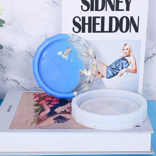 Silicone Casting MoldRhombus-Shaped Epoxy Resin Tray for DIY Jewelry Storage Container Trinket Dish Resin Crafts