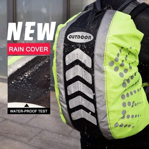 High Visibility Waterproof Backpack Dust Rain Cover Camping Hiking Rucksack Bags Cover ASD88