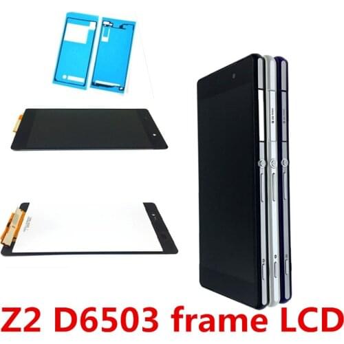 JIEYER IPS LCD For SONY Xperia Z2 Display LCD Touch Screen Digitizer For SONY Z2 LCD Display D6502 D6503 D6543