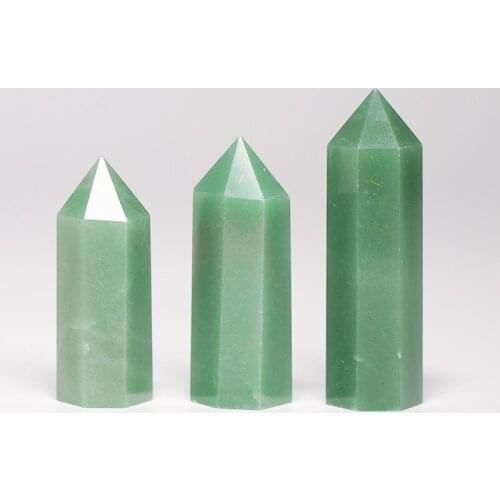 1PC Natural Dongling Jade Fluorite Crystal Hexagonal Prism Mineral Decoration Restoration Rehabilitation Bar Home Decoration