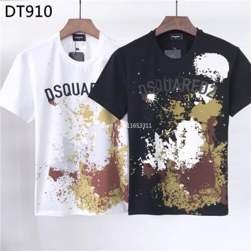 2021 Dsquared2 DSQ-Classic Italian brand mens and womens T-shirt streetwear print casual O-neck short-sleeved pattern tees
