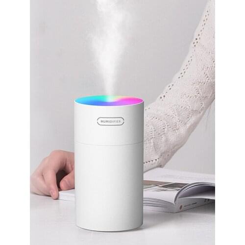 270ml Mini Desktop Air Humidifier Ultrasonic Aroma Essential Oil Diffuser USB Humidificador with Colorful Lamp for Home Car