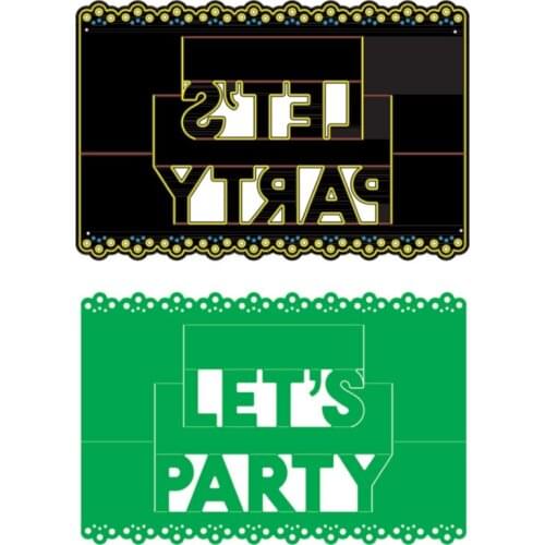 3D Pop UP LETS PAPTY Greeting Card For Family Friends Gift Card For DIY Scrapbooking Crafts Paper Cards Making 2021 New