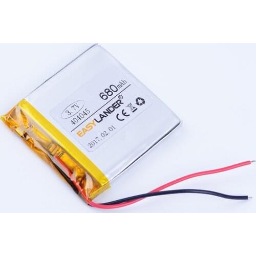 404045 3.7V 680mAh Rechargeable li Polymer Li-ion Battery For CAMERA mp3 mp4 cell phone power bank DVR GPS PDA speaker 044045