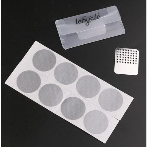 8PCS Bike Tire Patch Glueless Bicycle Puncture Repair Kit Maintenance Set