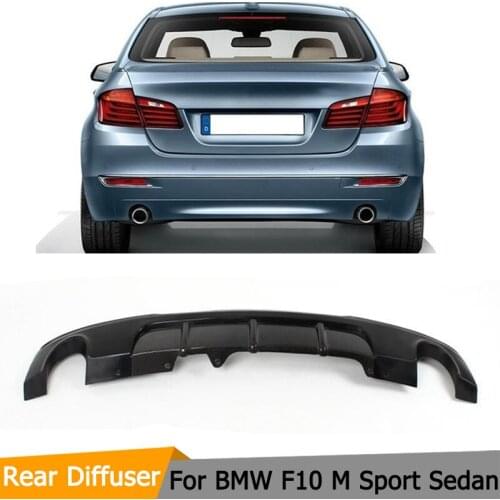 Half Carbon Fiber With FRP Car Rear Diffuser Lip for BMW F10 M Sport Sedan 535i 550i 2012-2016