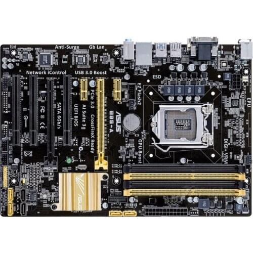 Free shipping original motherboard for B85-A DDR3 LGA 1150 for i3 i5 i7 CPU 32GB DVI VGA B85 Desktop motherborad
