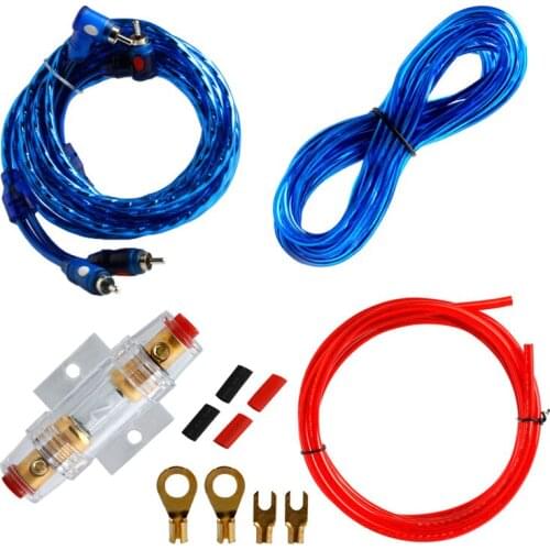 Holder 1500W8GA Car Audio Subwoofer Amplificateur Câblage Fuse Kit Fil Cable Set E7CA