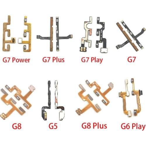 For Motorola Moto E4 E7 Plus G5 G5s G6 G7 G8 G9 Plus G4 G6 Play Power Lite One Fusion Key Volume Up Down Side Button Flex Cable