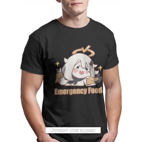 Genshin Impact Game Paimon Teyvat Venti Childe O-Neck TShirts Emergency Distinctive Homme Funny T Shirt 3XL