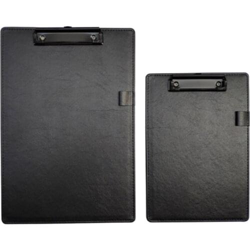 PU Leather A4 A5 File Paper Clip Board Writting Pad Folder Document Stationery