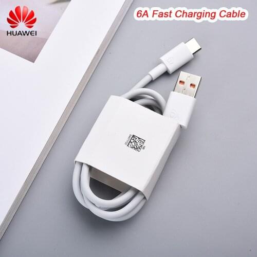 Huawei 6A Type C Cable Fast QC 3.0 Supercharge Charger Data Line For Huawei P40 P30 P20 Pro Nova 8 se Honor 30 S V30 USB C Cord