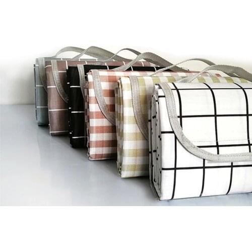 Camping Mat Outdoor Picnic Blanket Waterproof Folding Plaid Camping Mats for Beach Hiking Picnic BBQ Play Lawn Games