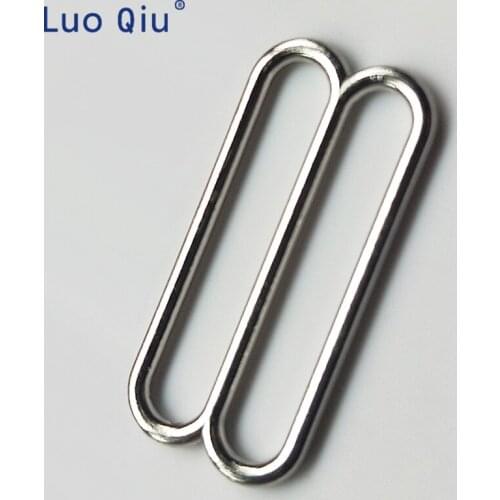 Metal&plastic buckle Brassiere clasp nylon coated metal Silver bra adjustable buckles 8 Bra underwear 25mm Luo Qiu 100 pcs/lot