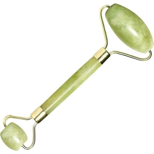 Natural Jade Face Massage Roller Facial Eye Neck Body Beauty Therapy Chin Lift Up Face Massaging Tightening Face-lifting