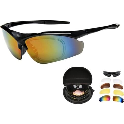 5 Lens/set Riding Cycling Glasses Men Women UV Protection Bicycle Sunglasses Outdoor Sports Mountain Bike Road Bike Eyewear