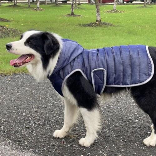 Dog Clothes Hooded Waterproof Outfit Camouflage Supplies Winter Warm Cotton Clothes for Large Dog Leisure Style Winter Coat