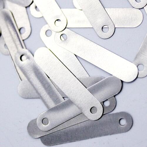 100pcs Pure Nickel Strip Soldering Tab 0.1*25*5 mm for Lithium Battery Welding