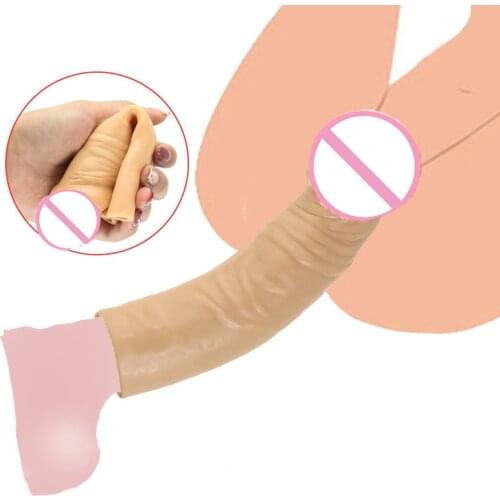 Realistic Penis Sleeve Extender Delayed Ejaculation Sex Toys For Men Reusable Condom Penis Enlargement Cock Rings Penis Spike