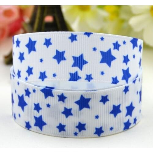 7/8'' 22mm,1" 25mm,1-1/2" 38mm,3" 75mm Stars Character printed Grosgrain Ribbon party decoration X-01431 10 Yards