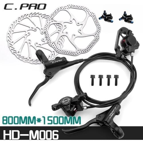 C-PRO HD-006 Mountain Bike Oil Disc Brake Bicycle Bike 800mm/1500mm Hydraulic Pressure Brake G3/HS1 160mm MTB Rotor Brake Kit