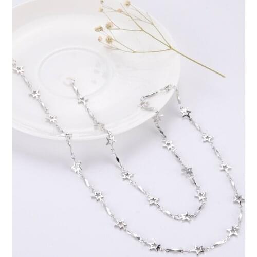 Skyrim Fashion Hollow Star Shaped Anti-Lost Chains for AirPods Headphone Strap Wireless Earphone Chain Necklace Accessories 2021