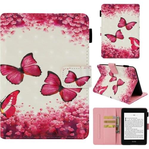 Smart case for 2018 new Amazon kindle paperwhite 4 10th e-reader PU Leather kindle case Card slot Paperwhite 4 cover Shell Funda