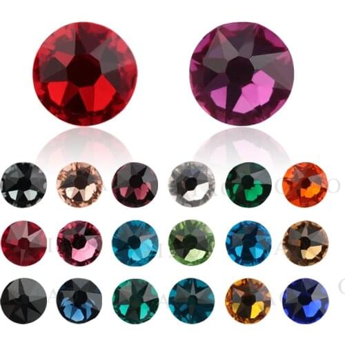 360Pcs 8 big + 8 small Cut Facets Rhinestone SS16 SS20 Crystal Flatback Non Hotfix Rhinestones Nail Decoration Crystal Stones