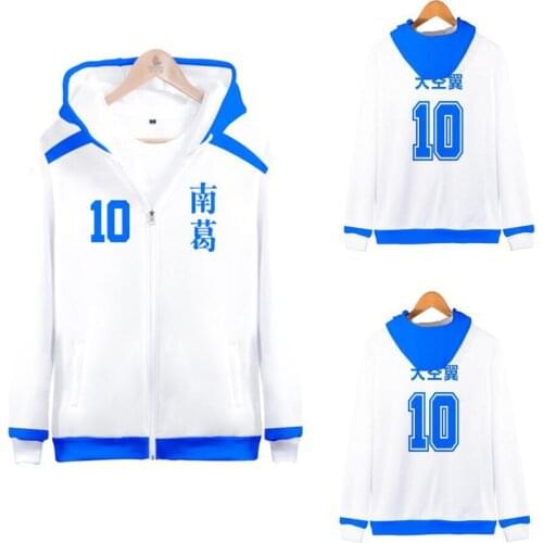 Anime Captain Tsubasa 3D Print Zip Up Women/Men Hoodies Sweatshirts Ozora Tsubasa Cosplay Zipper Hooded Jacket Casual Tracksuit