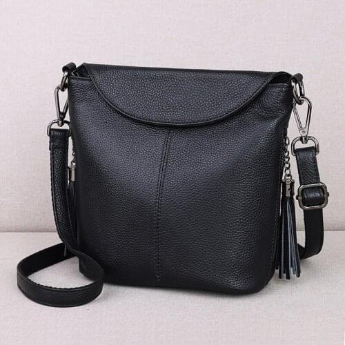 Female Tote Messenger Bag Genuine Leather Ladies Shoulder Bag Fashion Small Crossbody Bags for Women Luxury Handbags and Purse